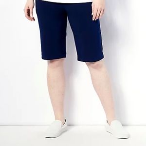Susan Graver Regular LK Fusion Pull On Walking Shorts